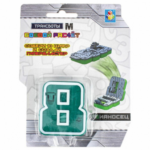 Игрушка-трансформер Трансботы М Боевой расчет, ассорти, дисплей, 1TOY, Т16973