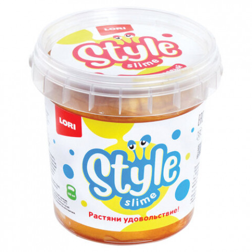 Слайм Style Slime классический Золотой с ароматом банана, 150 мл, LORI, Сл-006