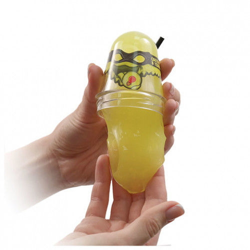 Слайм (лизун) Slime Ninja, светится в темноте, желтый, 130 г, ВОЛШЕБНЫЙ МИР, S130-19