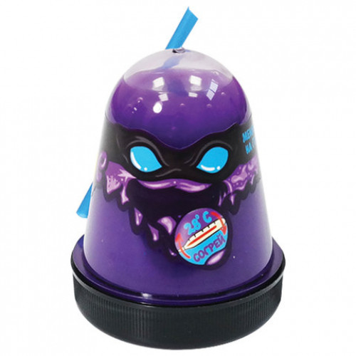 Слайм (лизун) Slime Ninja, фиолетовый, меняет цвет на голубой, 130 г, ВОЛШЕБНЫЙ МИР, S130-7