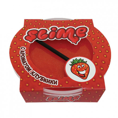 Слайм (лизун) Slime Mega, аромат клубники, 300 г, ВОЛШЕБНЫЙ МИР, S300-17