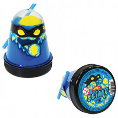 Слайм (лизун) Slime Ninja, 2 в 1, синий, желтый, 130 г, ВОЛШЕБНЫЙ МИР, S130-1