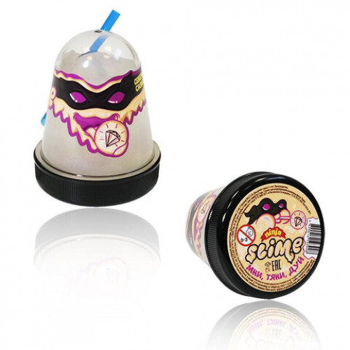 Слайм (лизун) Slime Ninja Северное сияние, с блестками, 130 г, ВОЛШЕБНЫЙ МИР, S130-3