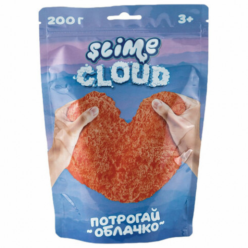 Слайм (лизун) Cloud Slime. Рассветные облака, с ароматом персика, 200 г, ВОЛШЕБНЫЙ МИР, S130-31