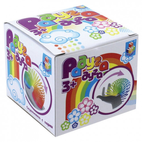 Пружинка Радуга-дуга, классическая, диаметр 7,5 см, 1TOY, Т53103