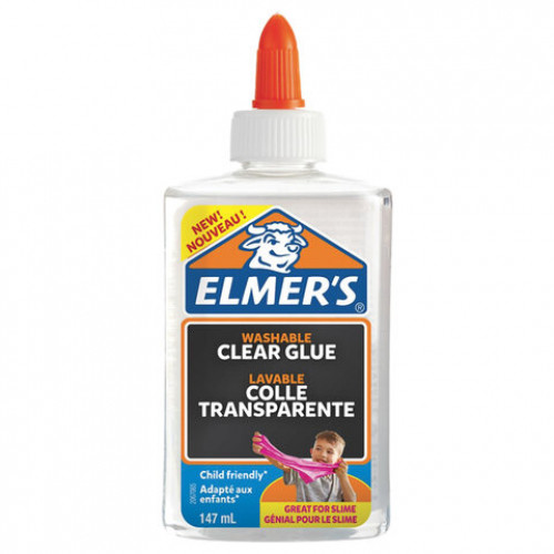 Клей для слаймов канцелярский ELMERS Clear Glue, 147 мл (1 слайм), 2077929