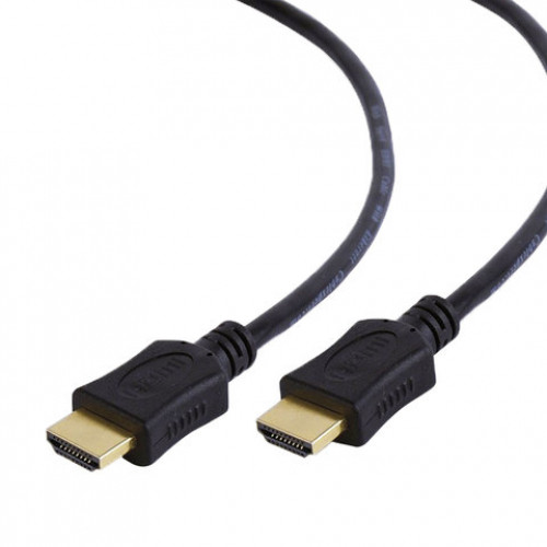 Кабель HDMI, 1 м, GEMBIRD, M-M, экранированный, для передачи цифрового аудио-видео, CC-HDMI4L-1M