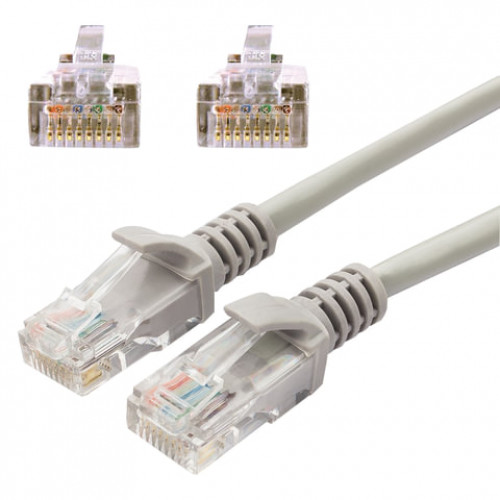 Кабель (патч-корд) UTP 5e категория, RJ-45, 20 м, CABLEXPERT, для подключения по локальной сети LAN, PP12-20M