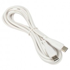 Кабель USB2.0 Type-C-Type-C, 2м, CABLEXPERT, 3А, 60Вт, PD/QC3.0, медь, белый, CCB-USB2-CMCMO1-2MW
