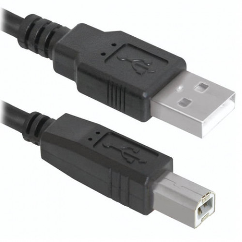 Кабель USB 2.0 AM-BM, 5 м, DEFENDER, для подключения принтеров, МФУ и периферии, 83765