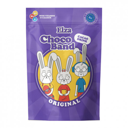Какао-напиток растворимый ELZA Choco Band с витаминами и кальцием, 200 г