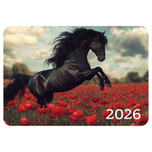 Календарь карманный на 2026г, BRAUBERG, 64х93мм, АССОРТИ 20 видов, 117303