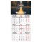 Календарь квартальный на 2026 г., 1 блок, 1 гребень, бегунок, офсет, BRAUBERG, Осенний лес, 116745