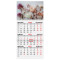Календарь квартальный на 2027 г., 1 блок, 1 гребень, бегунок, мелованная бумага, BRAUBERG, Цветы, 118402