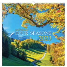 Календарь на гребне с ригелем, 2023 г., 45х45 см, КАРЕ, Four Seasons, HATBER, 12Кнп3гр_27069