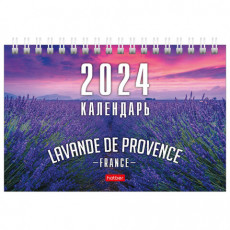 Календарь-домик настольный на гребне на 2024 г., 160х105 мм, Лавандовые поля, HATBER, 12КД6гр_29184 Календарь-домик настольный на гребне на 2024 г., 160х105 мм, Лавандовые поля, HATBER, 12КД6гр_29184