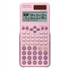 Калькулятор инженерный BRAUBERG SC-991ES-PLUS-PK (164х80мм) 552 функ 10+2разр., РОЗОВЫЙ, 272654