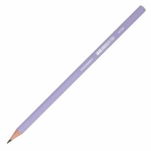 Карандаш чернографитный BRAUBERG PREMIUM TURKEY, 1 шт., Pastel, НВ, ассорти, дисплей