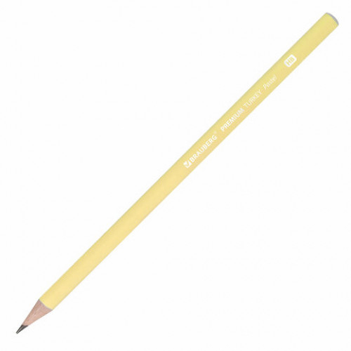 Карандаш чернографитный BRAUBERG PREMIUM TURKEY, 1 шт., Pastel, НВ, ассорти, дисплей