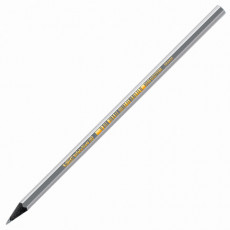 Карандаш чернографитный BIC, 1 шт., Evolution ECOlutions Black, HB, без резинки, пластиковый, корпус серебристый, заточенный, 896017