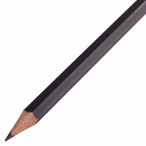 Набор карандашей чернографитных BRAUBERG Style 4 шт., HB, с ластиком, корпус черно-серый, 181718