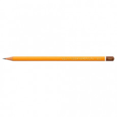 Карандаш чернографитный KOH-I-NOOR 1500, 1шт., 10H, корпус желтый, заточенный, 150010H01170