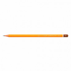 Карандаш чернографитный KOH-I-NOOR 1500, 1 шт., 8Н, корпус желтый, заточенный, 150008H01170