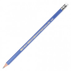 Карандаш чернографитный BIC, 1 шт., Evolution Triangle, HB, трехгранный, с резинкой, корпус синий, заточенный, 964849