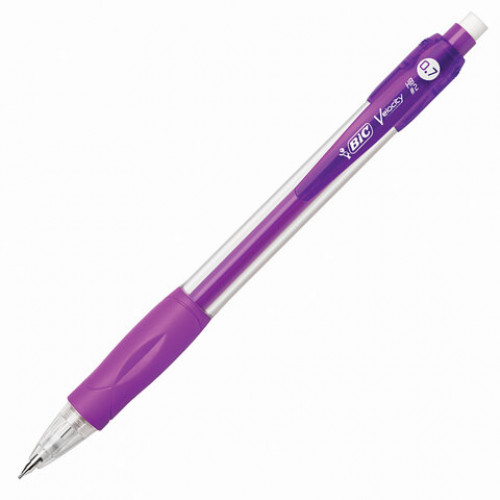 Карандаш механический 0,7 мм, BIC Velocity, ластик, резиновый грип, корпус ассорти, 8291332