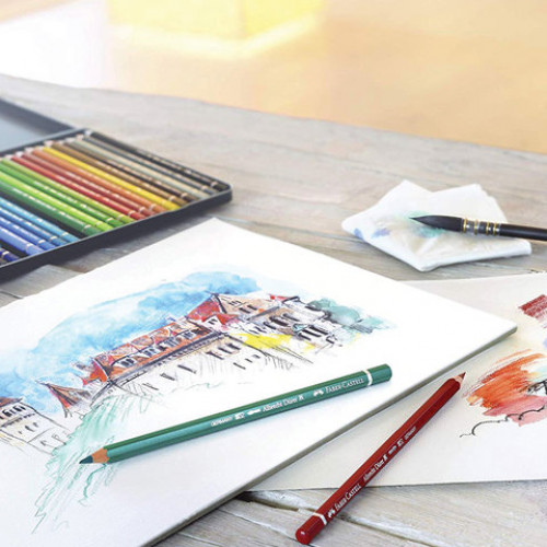 Карандаши цветные акварельные художественные FABER-CASTELL Albrecht Durer, 36 цветов, металлическая коробка, 117536