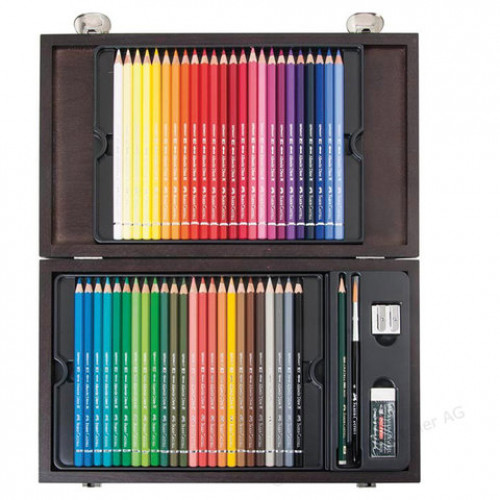 Карандаши цветные акварельные художественные FABER-CASTELL Albrecht Durer, 48 цветов, деревянная коробка, 117506