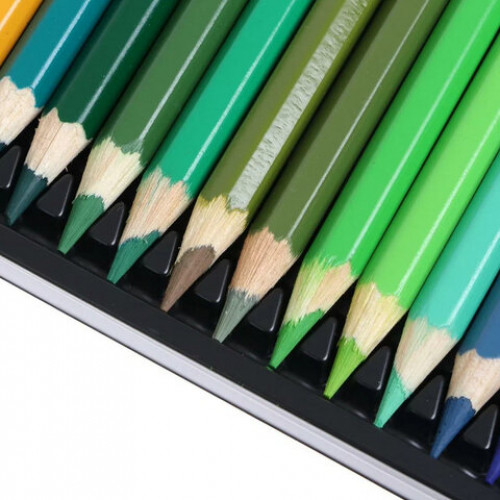 Карандаши цветные акварельные художественные KOH-I-NOOR Mondeluz, 48цв., кисть, точилка, европодвес 3713/48, 3713048003KZ