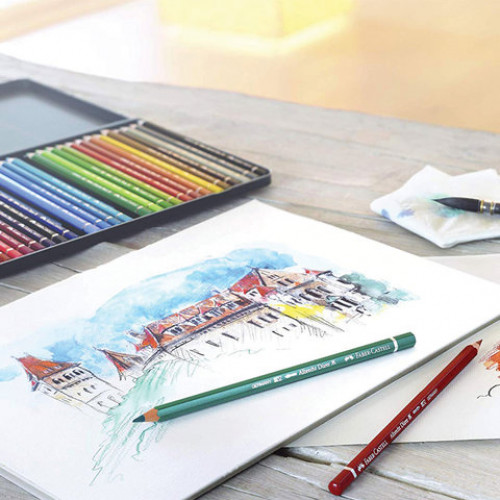 Карандаши цветные акварельные художественные FABER-CASTELL Albrecht Durer, 120 цветов, деревянный ящик, 117513