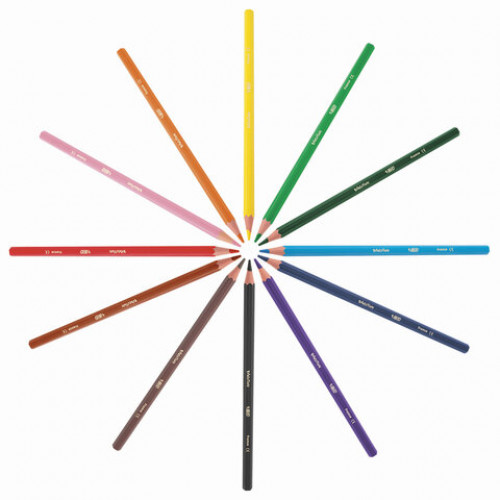 Карандаши цветные BIC Kids ECOlutions Evolution, 12 цветов, пластиковые, заточенные, европодвес, 82902910