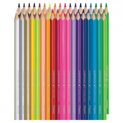 Карандаши цветные MAPED (Франция) Color'Peps Star, 36 цветов, трехгранные, заточенные, европодвес, 832017