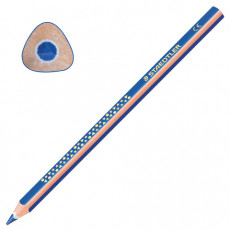 Карандаш цветной утолщенный STAEDTLER Noris club, 1 шт., трехгранный, грифель 4 мм, синий, 1284-3 Карандаш цветной утолщенный STAEDTLER Noris club, 1 шт., трехгранный, грифель 4 мм, синий, 1284-3