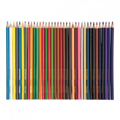 Карандаши цветные ГАММА Мультики, 36 цветов, заточенные, трехгранные, картонная упаковка, 05091810, 050918_10