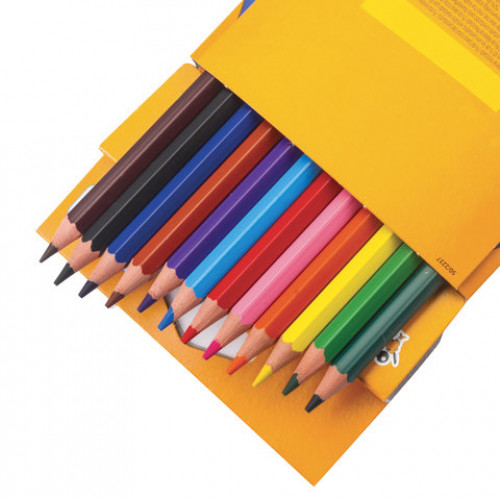 Карандаши цветные BIC Kids ECOlutions Evolution, 12 цветов, пластиковые, заточенные, европодвес, 82902910