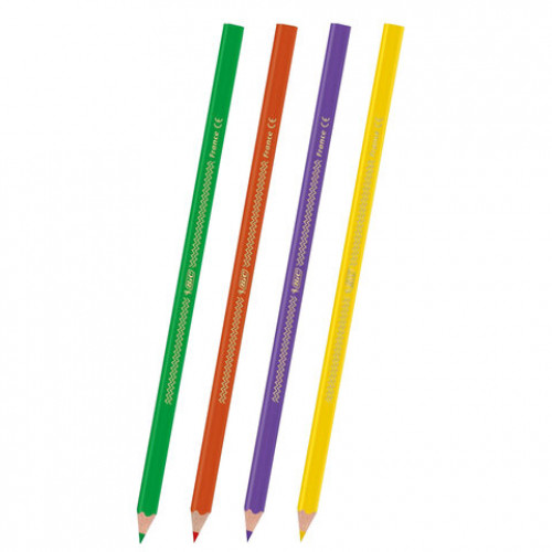 Карандаши цветные 12 ЦВЕТОВ BIC Color UP, пластиковые, трехгранные, 9505271