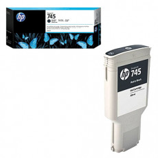Картридж струйный для плоттера HP (F9K05A) Designjet Z2600/Z5600, №745, черный матовый, 300 мл, оригинальный Картридж струйный для плоттера HP (F9K05A) Designjet Z2600/Z5600, №745, черный матовый, 300 мл, оригинальный