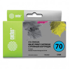 Картридж струйный CACTUS (CS-C9452A) для HP DesignJet Z2100/Z5200/Z5400, голубой Картридж струйный CACTUS (CS-C9452A) для HP DesignJet Z2100/Z5200/Z5400, голубой