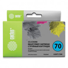 Картридж струйный CACTUS (CS-C9390) для HP DesignJet Z2100/Z5200/Z5400, светло-голубой Картридж струйный CACTUS (CS-C9390) для HP DesignJet Z2100/Z5200/Z5400, светло-голубой