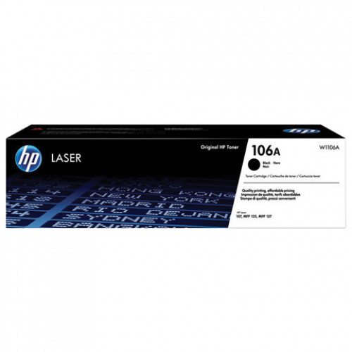 Картридж лазерный HP (W1106A) для HP Laser 135a/135w/137fnw, ресурс 1000 страниц, оригинальный