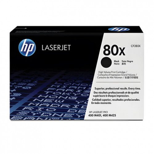 Картридж лазерный HP (CF280X) LaserJet Pro M401/M425, черный, ориг., ресурс 6900 стр.