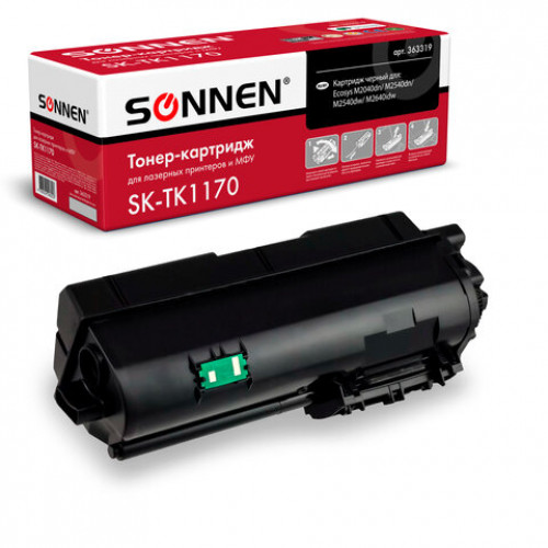 Тонер-картридж SONNEN (SK-TK1170) для KYOCERA Ecosys M2040DN/M2540DN/M2640IDW, ресурс 7200 страниц, 363319