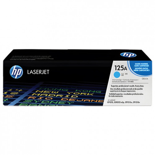 Картридж лазерный HP (CB541A) ColorLaserJet CP1215/CP1515N/CM1312, голубой, оригинальный, 1400 страниц