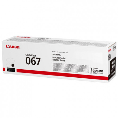 Картридж лазерный CANON (067BK) i-SENSYS LBP631Cw/MF655Cdw и другие, черный, ресурс 1350 стр., ОРИГИНАЛЬНЫЙ, 5102C002