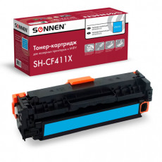 Картридж лазерный SONNEN (SH-CF411X) для HP LJ Pro M477/M452 ВЫСШЕЕ КАЧЕСТВО голубой,6500стр. 363947