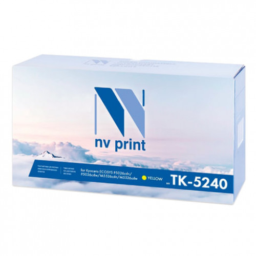 Тонер-картридж NV PRINT (NV-TK-5240Y) для KYOCERA ECOSYS P5026cdn/w/M5526cdn, желтый, ресурс 3000 стр.