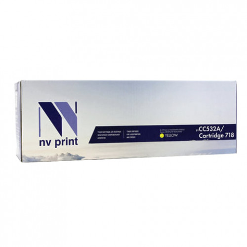 Картридж лазерный NV PRINT (NV-718Y) для CANON LBP7200Cdn/MF8330Cdn/8350Cdn, желтый, ресурс 2900 стр., NV-CC532A/718Y